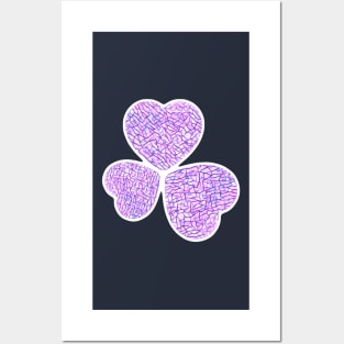 Love me, love me not? 3 leaf clover Posters and Art